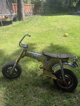 70hk0 Honda C 1971 Ct70 Emerald Green Frame Roller As Is No Title