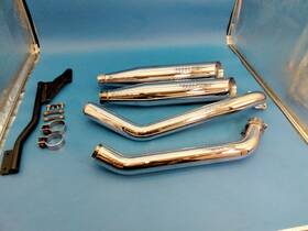 D500rc Honda 1987-1996 Vt1100 Shadow Vance And Hines Chrome Dual Exhaust Mufflers Pipes
