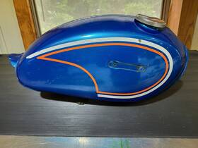 Hm1567 Honda 1970s Cl100 K2 Hawaiian Blue Metallic Fuel Tank Gas Cl