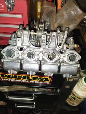 N13-6407.sy Honda 1973 Cb350 Four H1647. Carburetors Carbs