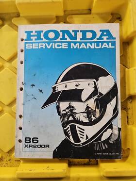 61kt000 Honda Oem Xr200r 1986 Service Manual