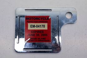 Zb023-10 Honda Oem Motorcyle Inspection Sticker Plate