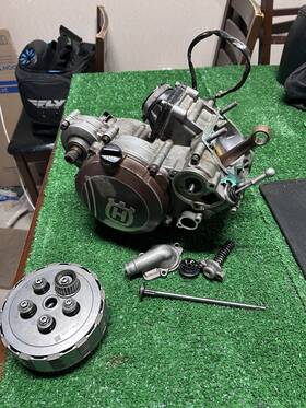 00125 Husqvarna Tc125 Complete Bottom End Blown Needs Rebuilt 2016-2022 Ktm 125cc