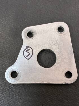 15-10-838-01 Husqvarna 250/430 Cr/wr Engine Mounting Plates Set3 80-82 Era P/n