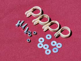 151420101 Husqvarna 79-82 Husky Oem Side Panel Door Mounting Clamps Set Ahrma Vintage