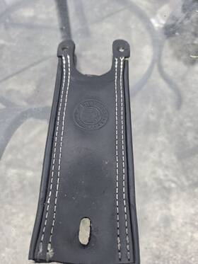 Indian 03182419 Oem Black Leather Fuel Tank Strap Bib Dash Chief Chieftain Roadmaster