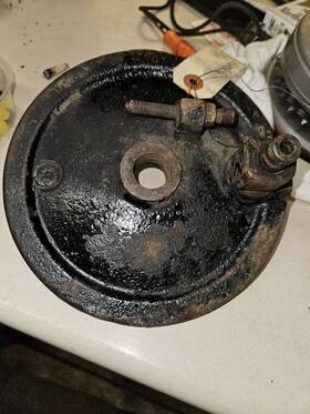 86303 Indian Vintage Motorcycle 340b Rear Brake Plate Part #