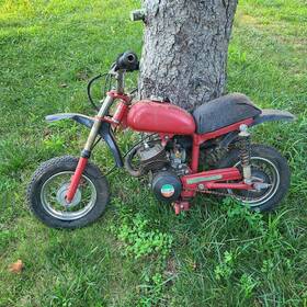 Mmb5 Italjet Vintage 50cc Barn Find Red Mini Dirt Bike. Kids
