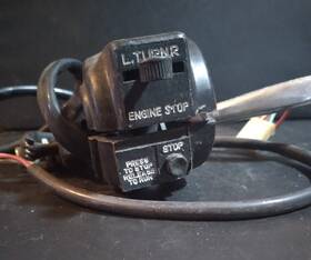 5150-6286 Jui Li Vtg 1982-85 General 5 Star Moped Right Lever Control With Engine Start-stop Housing