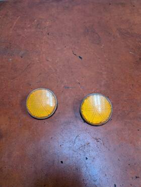 28001-026 Kawasaki 2 Kh 250 400 500 Triple Km100 Mc1 90 Amber Reflector Oem