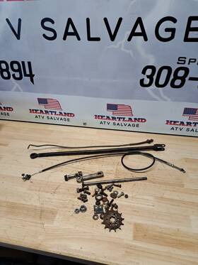 33001-1124 Kawasaki 1982 Kx125 Kx 125 Brake Hub Rod Cable Link Bolt Arm Hardware Lot Jv