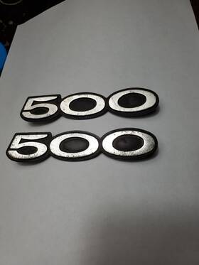 56018-146 Kawasaki H1 500 Triple Side Cover Emblem Badges Oem