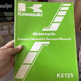 99920-1164-01 Kawasaki Nos 1981 Motorcycle Kx125 Owners Service Manual P/n