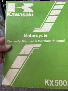 99920-1210-01 Kawasaki 1982 Kx500 Motorcycle Owners Service Manual P/n Em166