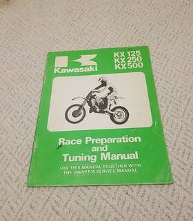 99920-1339-01 Kawasaki Oem Race Preparation And Tuning Manual 85 Kx125 Kx250 Kx500