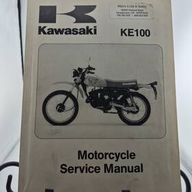 99924-1011-06 Kawasaki Ke100 Motorcycle Service Manual Part No
