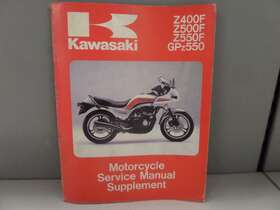 99924-1040-02 Kawasaki Factory Supplement Manual 83-84 Z400f Z500f Z550f Gpz550