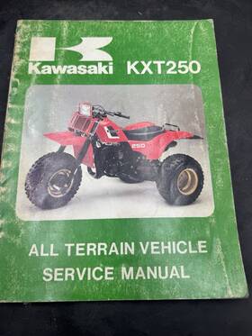 99924-1046-01 Kawasaki Factory All Terrain Vehicle Service Manual 1984 Kxt250
