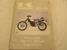 99924-1051-05 Kawasaki 1985-1992 Klr250 Motorcycle Service Manual Supplement/ Part#