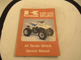 99924-1067-01 Kawasaki 1987 Ksf250 Atv Service Manual/ Part#