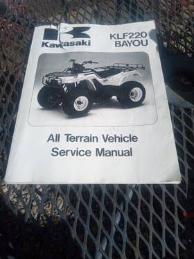99924-1096-08 Kawasaki Oem Service Manual 1988-97 Klf220 A1-a10
