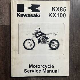99924-1265-01 Kawasaki Oem Service Manual 2001 Kx85 Kx100