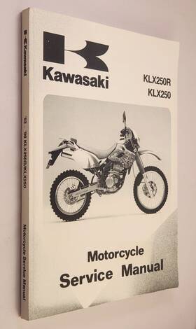 99924-1393-02 Kawasaki Shop Used Oem Service Manual Klx250s Sf Dual Sport Motorcycle