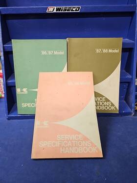 99926-1012-01 Kawasaki 85-86-87-88 Service Specifications Handbook Manual Lot