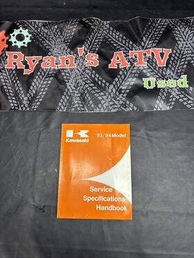 99926-1024-01 Kawasaki 1993 1994 Service Specification Handbook Part No. A3