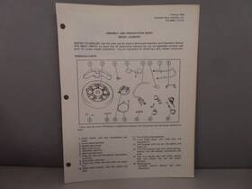 99931-1117-01 Kawasaki Factory Assembly And Preparation Sheet Model 1983 Kz250-w1