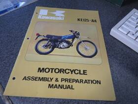 99931-523-01 Kawasaki Factory Assembly And Preparation Manual 1977 Ke125 A4