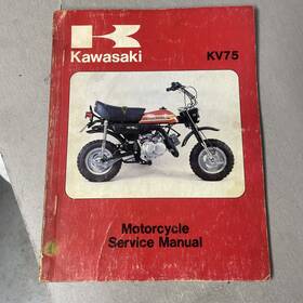 99963-0009-01 Kawasaki 99963-0009-02 1978 Oem Factory Service Manual Kv75 Kv 75