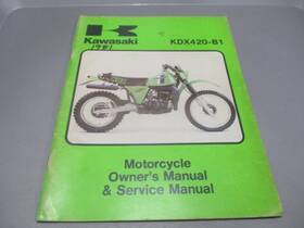 99963-0039-01 Kawasaki Oem Owners Service Manual 1981 Kdx420-b1