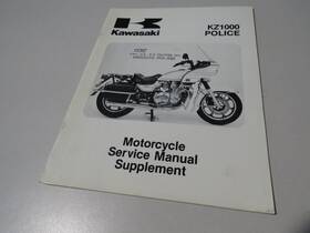 99963-0060-01 Kawasaki Factory Service Manual Supplement Police Kz1000 P5