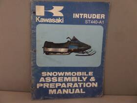 99964-3505 Kawasaki Factory Snowmobile Assy Preparation Manual 1977 St440-a1
