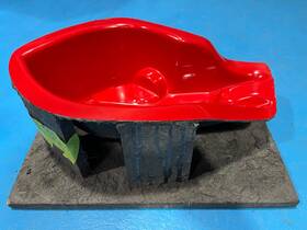 Lm-01-300 Kawasaki Mold Only - Low And Mean Shaft Drive Cover W/o Lic Plate Streak / M95