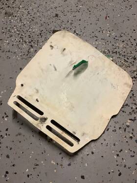 58029-5011-6w Kawasaki Original Oe 1986 1987 Oem Kx80 Kx 80 Front Number Plate