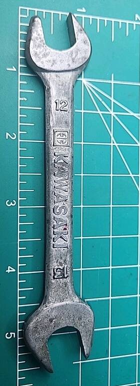 M1502 Kawasaki Original Oe 12mm 13mm Open-end Wrench Oem Japan Motorcycle Tool