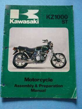 Kz1000-st Kawasaki Rth67 Owners Manual Assembly And Prep Kz1000 St