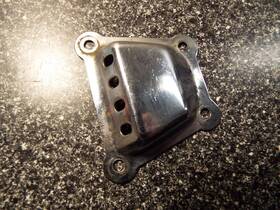 42023-001 Kawasaki Vintage Oem H1 Early Mach Iii 500 Triple Rear Brake Plate Chrome Vent Orig. Vtg