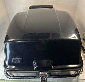 05358 Kg Vintage Motorcycle Luggage Storage Lock Box With Key And Brackets Read