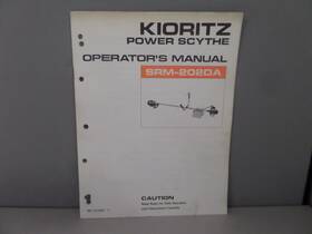 Srm-202da Kioritz 571-0523 Operators Manual Power Scythe 898 2