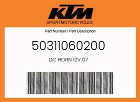 50311060200 Ktm Genuine Dc Horn 12v 07 -