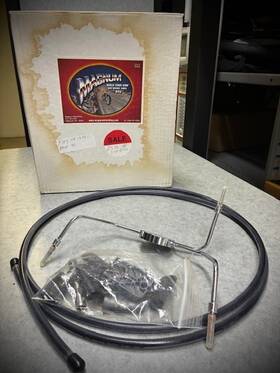 1741-3210 Magnum Black Pearl Designer Series Abs Dual Disc Lower Front Brake Line - 47010