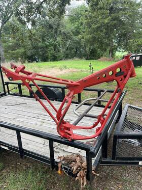 3531153 Maico Vintage/antique From 1982 Mc 250 Frame Swingarm Shock