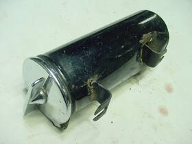 015972 Matchless Ajs G80 Gls Round Tool Box With Lid Part # Very Good The T