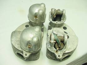 G12csr Matchless 026054 Ajs G12 Cylinder Head Set Part # 026054/3 No Missing Fins Good