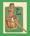 7051 Md Pinup Vintage Original Souvenir Shot Of Scotch Glamour Girl