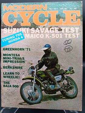K-501 Montesa Cota 25 Mini Modern Cycle Magazine Sep 71 Evel Knievel Suz Ts250r Savage