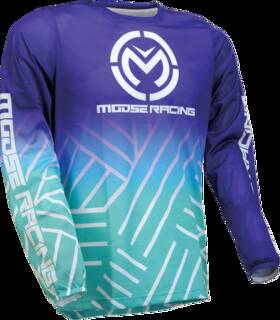 2910-7924 Moose Offroad Fits Sahara Jersey - Purple/turquoise Medium